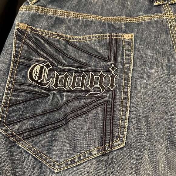 COOGI Jeans Embroidered COOGI Spellout Heritage 5 Pockets W38 L34 Urban Hip Hop - Picture 13 of 16